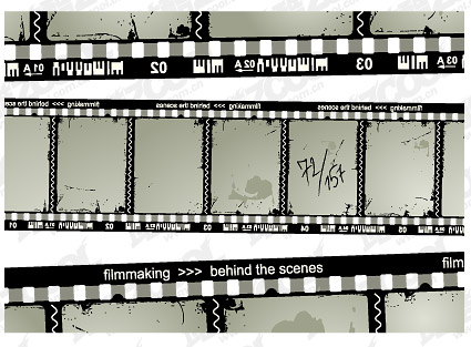 其他矢量素材 怀旧电影底片矢量素材-3
