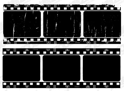 其他矢量素材 怀旧电影底片矢量素材-5