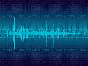 其他矢量素材 数字式声音声波矢量素材