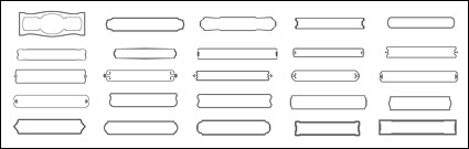 其他矢量素材 各种实用的边框矢量素材-3